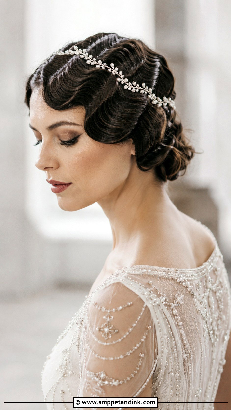 Vintage Finger Waves - Snippet and Ink - 25 French Bride Hairstyles
