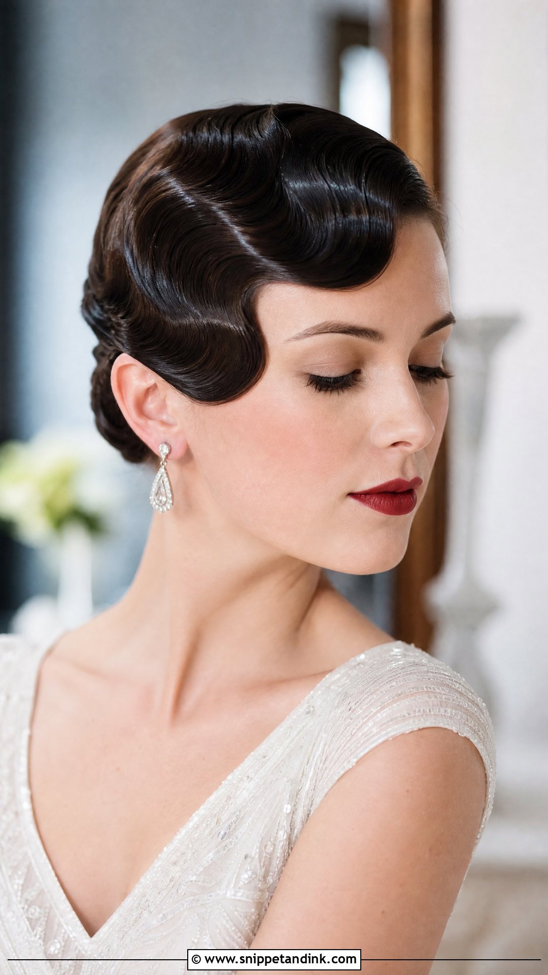 Vintage Finger Waves - Snippet and Ink - 20 Bridal Hairstyles Tutorial