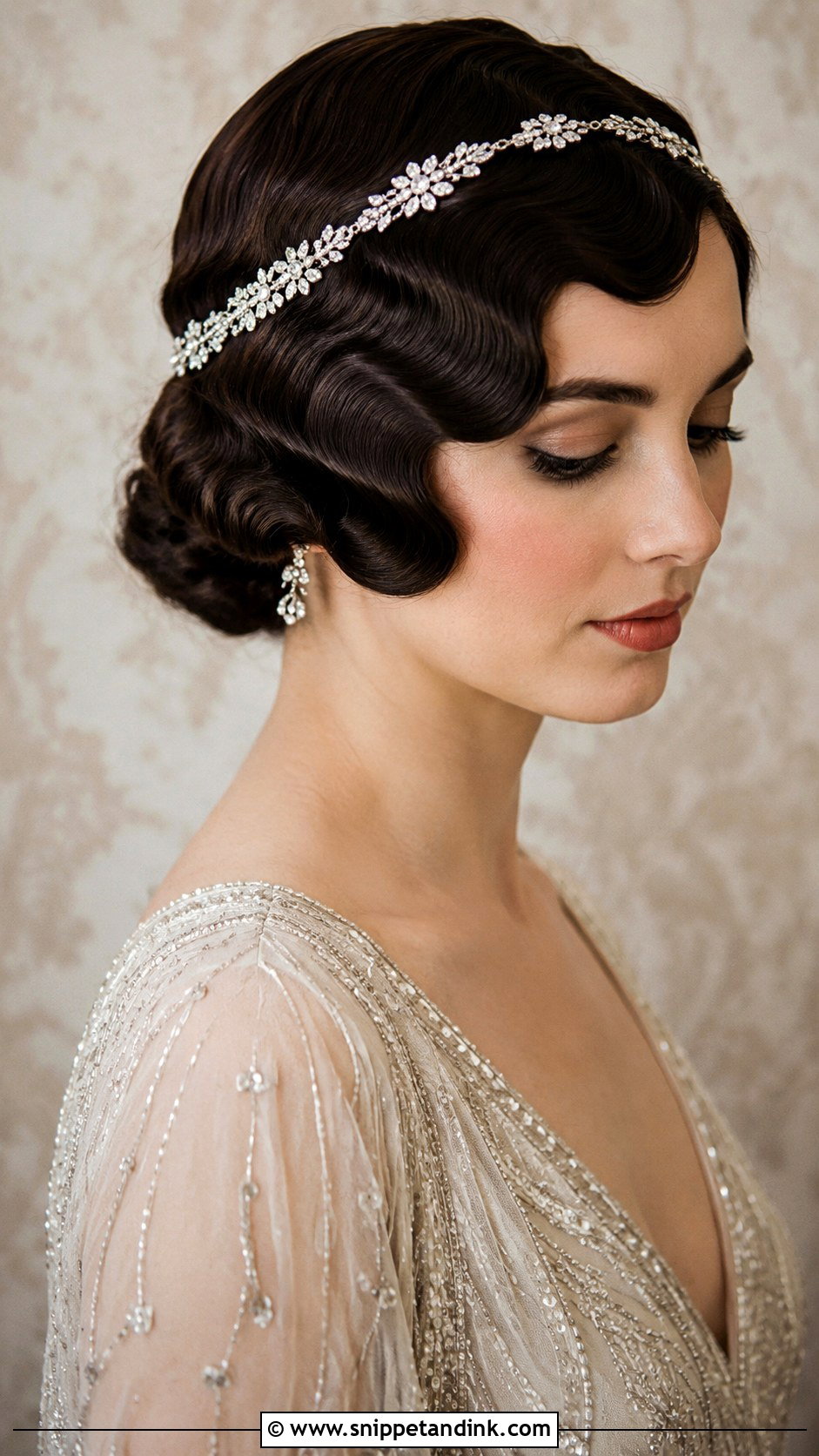 Vintage Finger Waves - Snippet and Ink - 25 Hairstyles for a Wedding