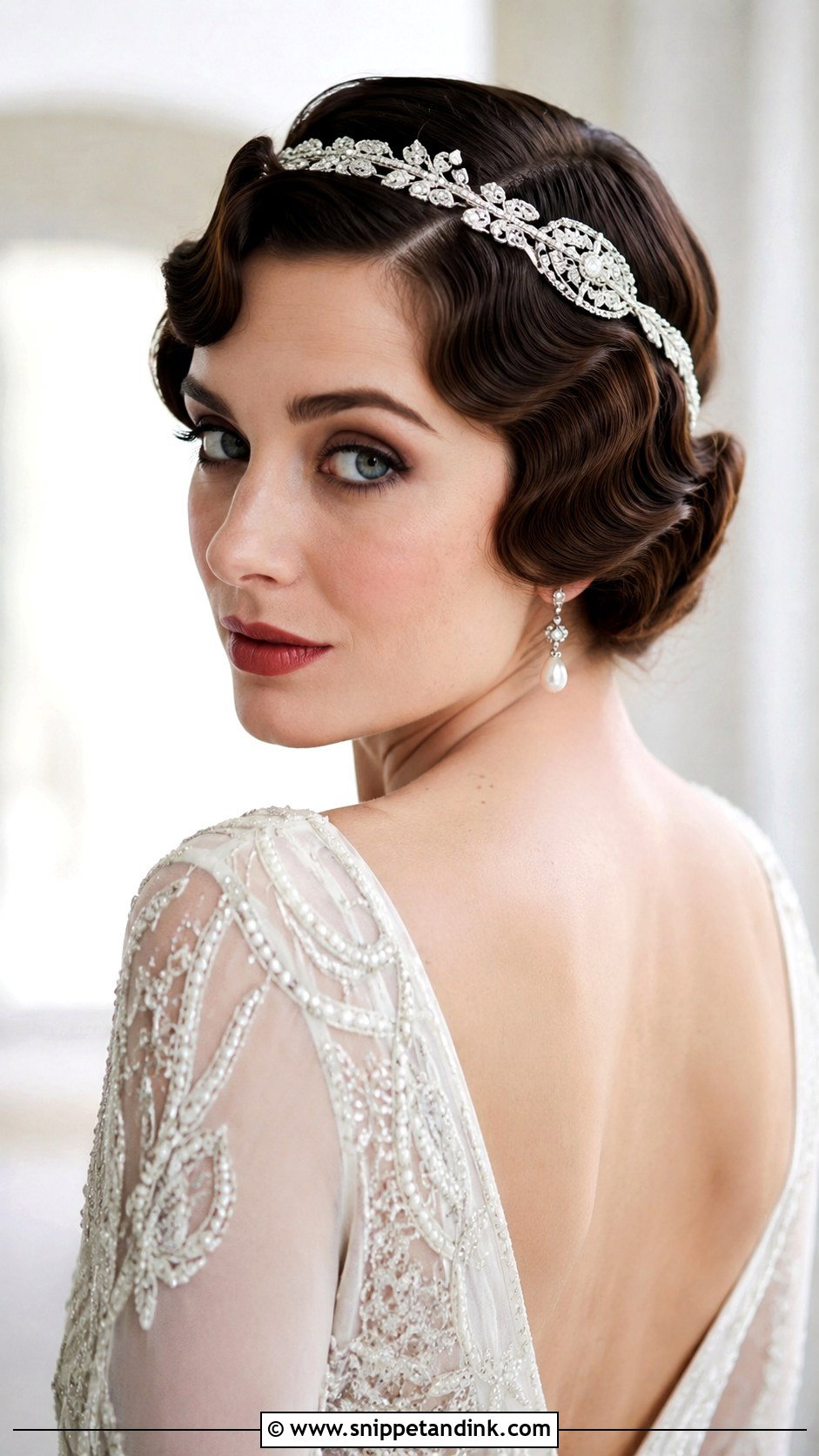 Vintage Finger Waves - Snippet and Ink - 25 Medium Length Wedding Hairstyles