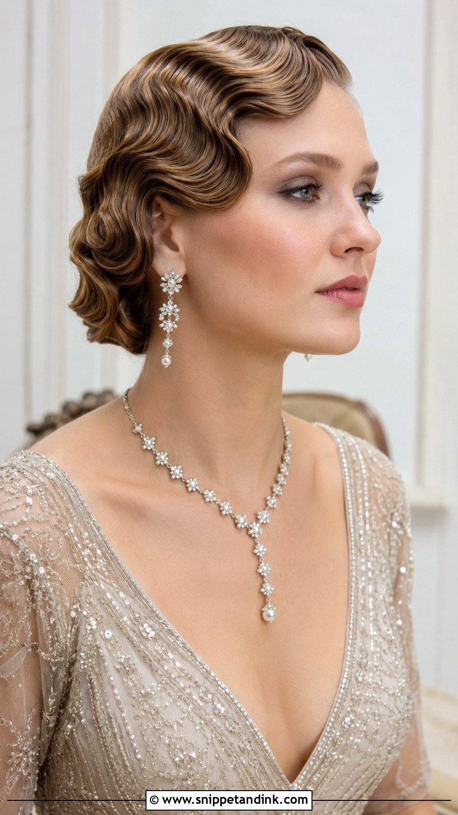 Vintage Finger Waves - Snippet and Ink - 25 Wedding Hair Looks