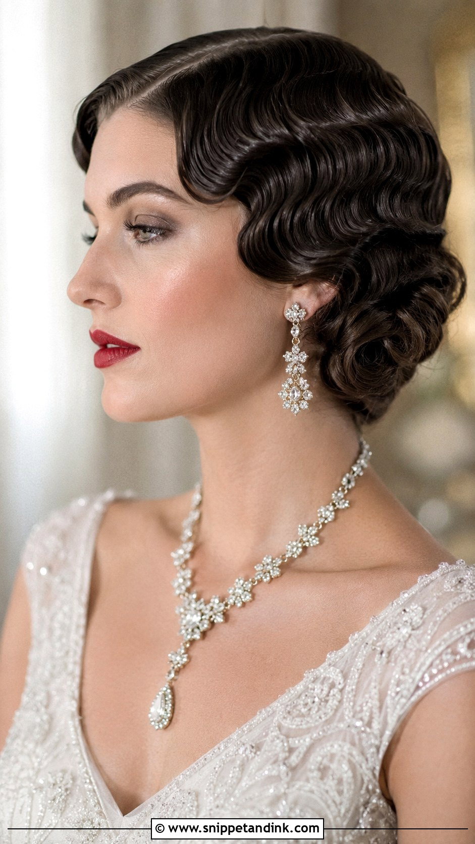 Vintage Finger Waves - Snippet and Ink - 30 Easy Wedding Hairstyles