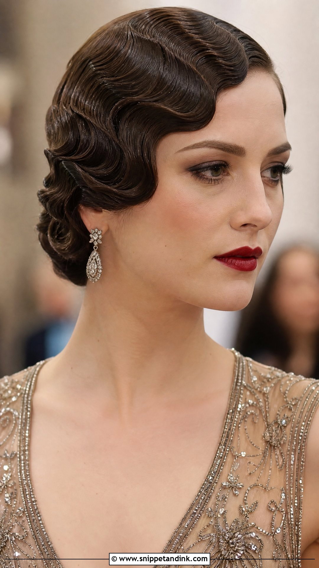 Vintage Finger Waves - Snippet and Ink - 30 Glam Waves Wedding Hair