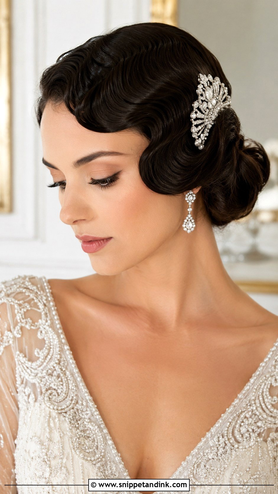 Vintage Finger Waves - Snippet and Ink - 30 Hairstyles for Engagement