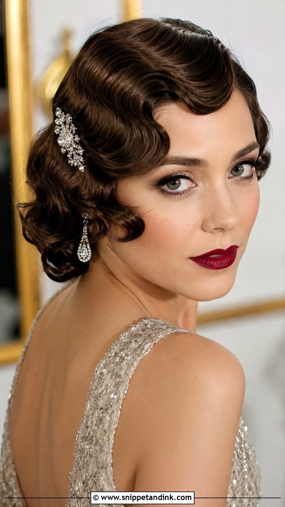 Vintage Finger Waves - Snippet and Ink - 30 Simple Hairstyles for Wedding