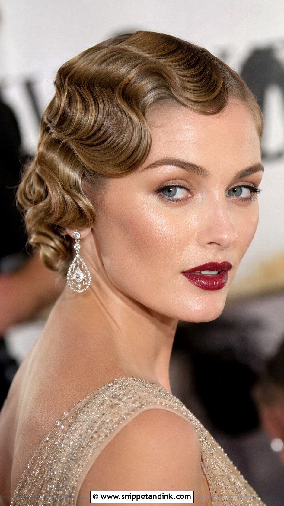 Vintage Finger Waves - Snippet and Ink - 30 Wedding Guest Hairstyles for Short Hair