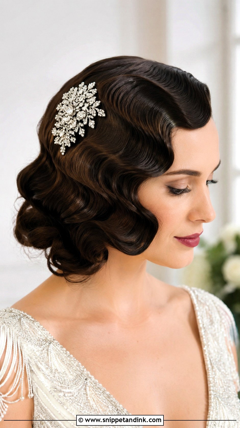 Vintage Finger Waves - Snippet and Ink - 30 Wedding Hair Do Ideas