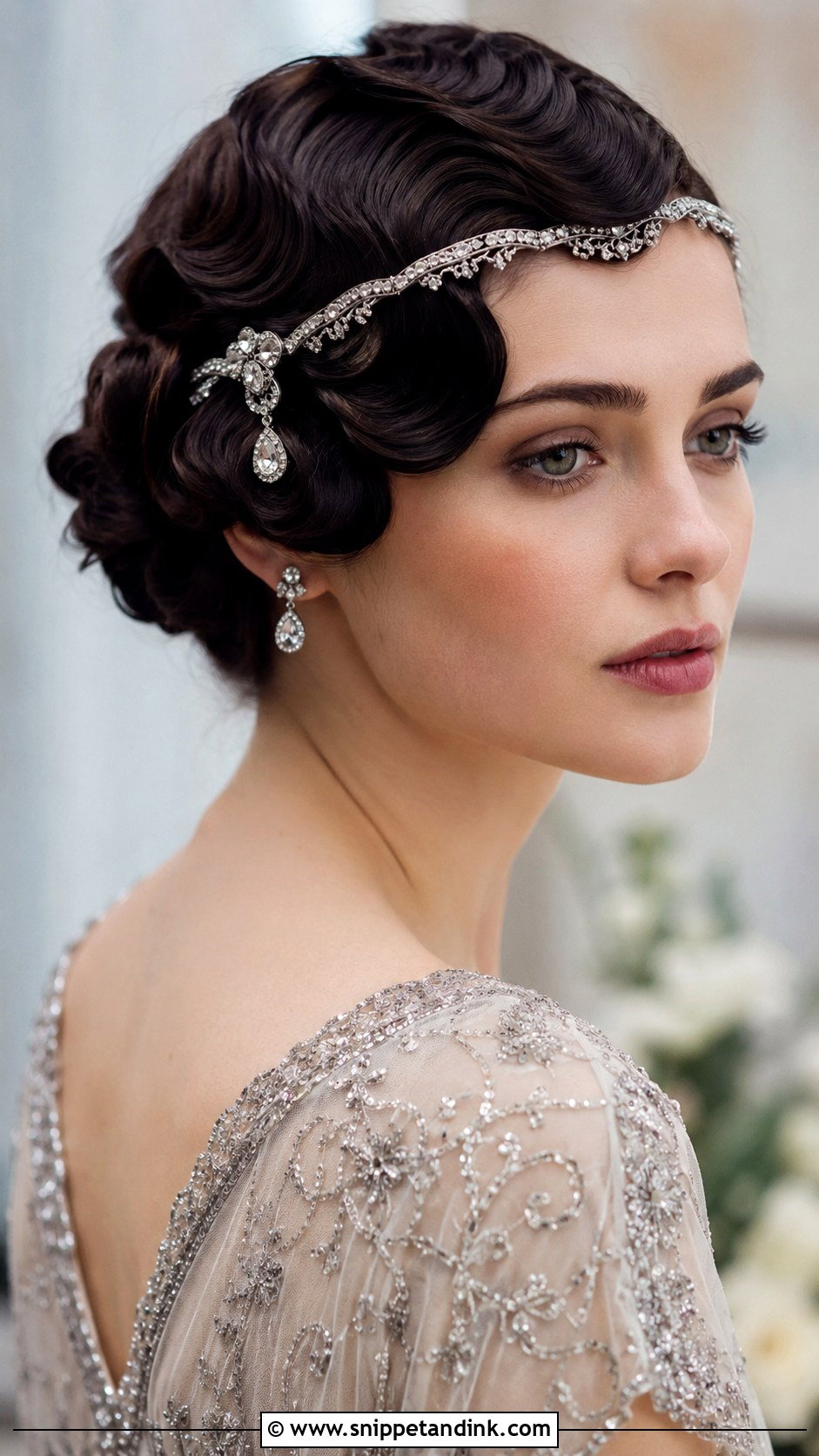 Vintage Finger Waves - Snippet and Ink - 30 Wedding Hair Styles