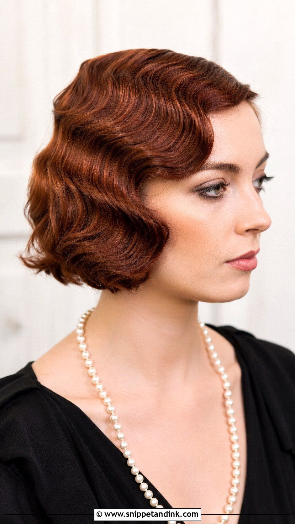 Vintage Finger Waves Bob - Snippet and Ink - 20 Engagement Hairstyles Short Hair