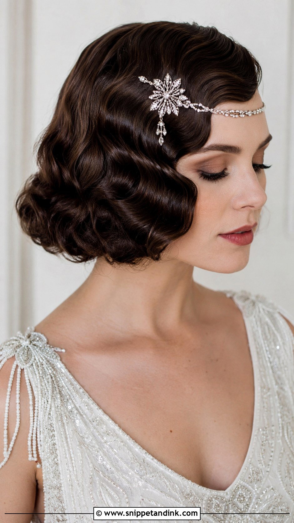 Vintage Finger Waves Bob - Snippet and Ink - 25 Wedding Hair Styles Short Hair