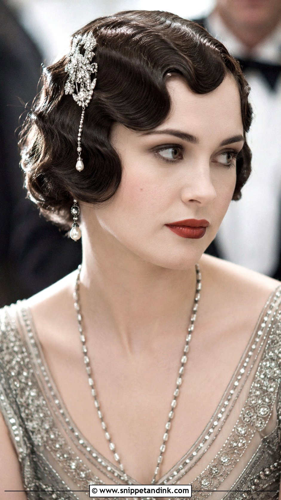 Vintage Finger Waves Bob - Snippet and Ink - 20 Wedding Hair Short Hair Ideas