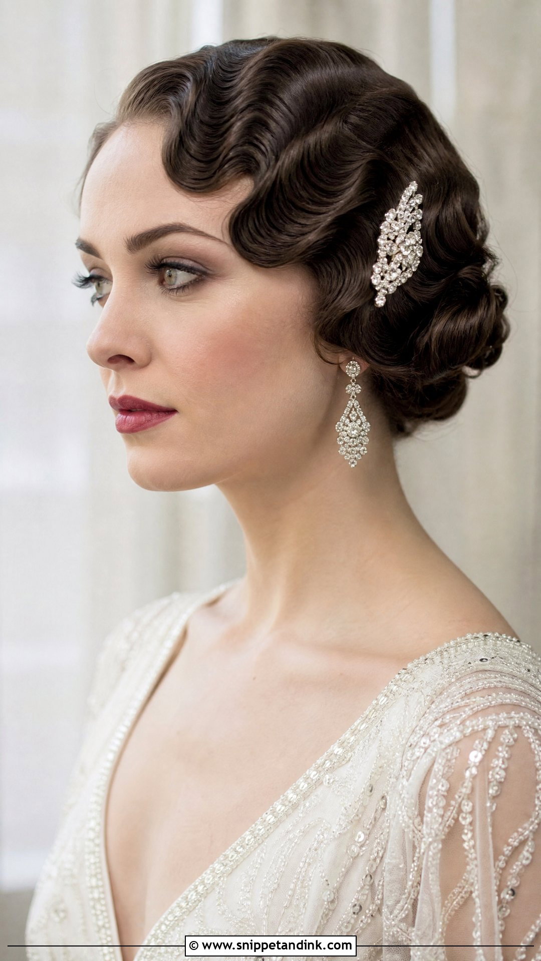 Vintage Finger Waves Bob - Snippet and Ink - 20 Wedding Hairstyle Shorthair Ideas