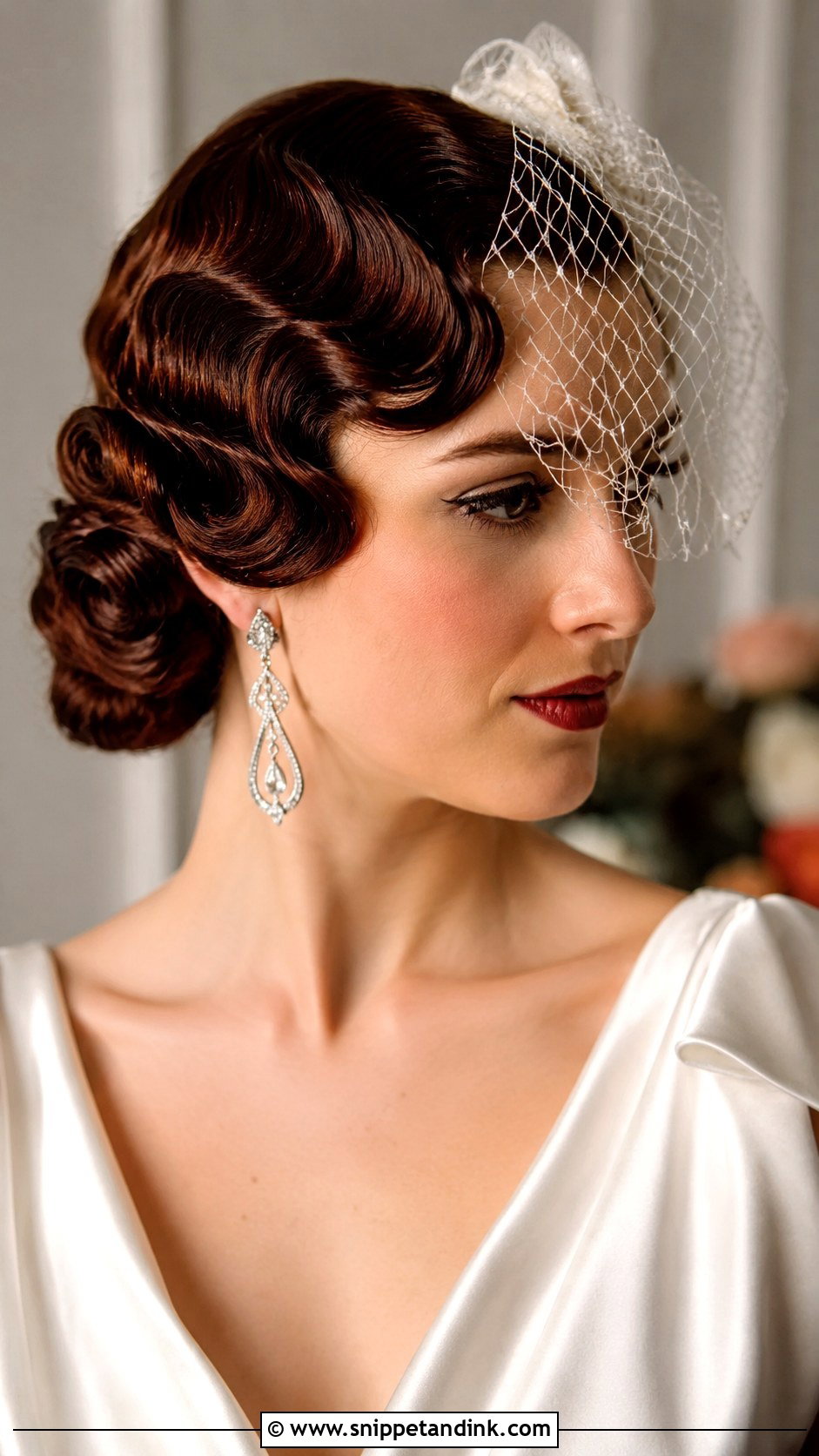 Vintage Finger Waves Bridal Hair - Snippet and Ink - 20 Hair Ideas for Bride