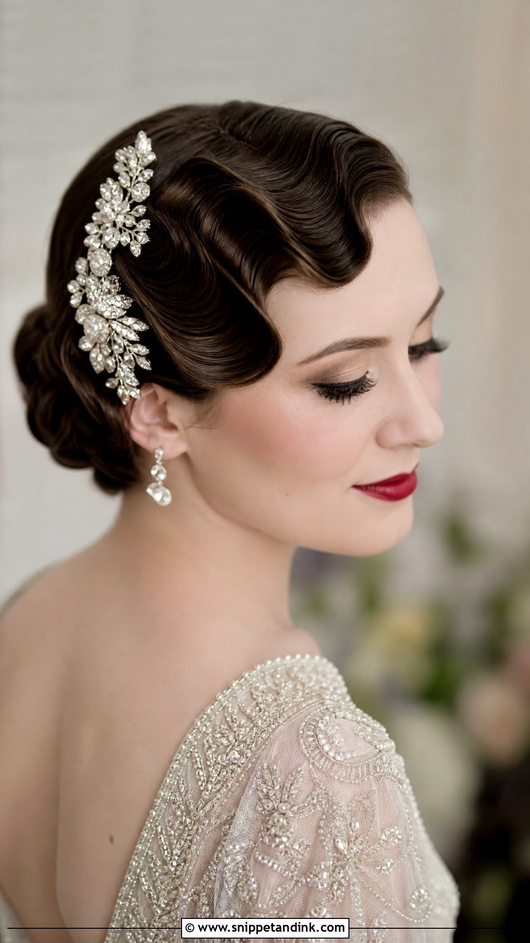 Vintage Finger Waves Bridal Hairstyle - Snippet and Ink - 20 Marriage Hairstyle Ideas
