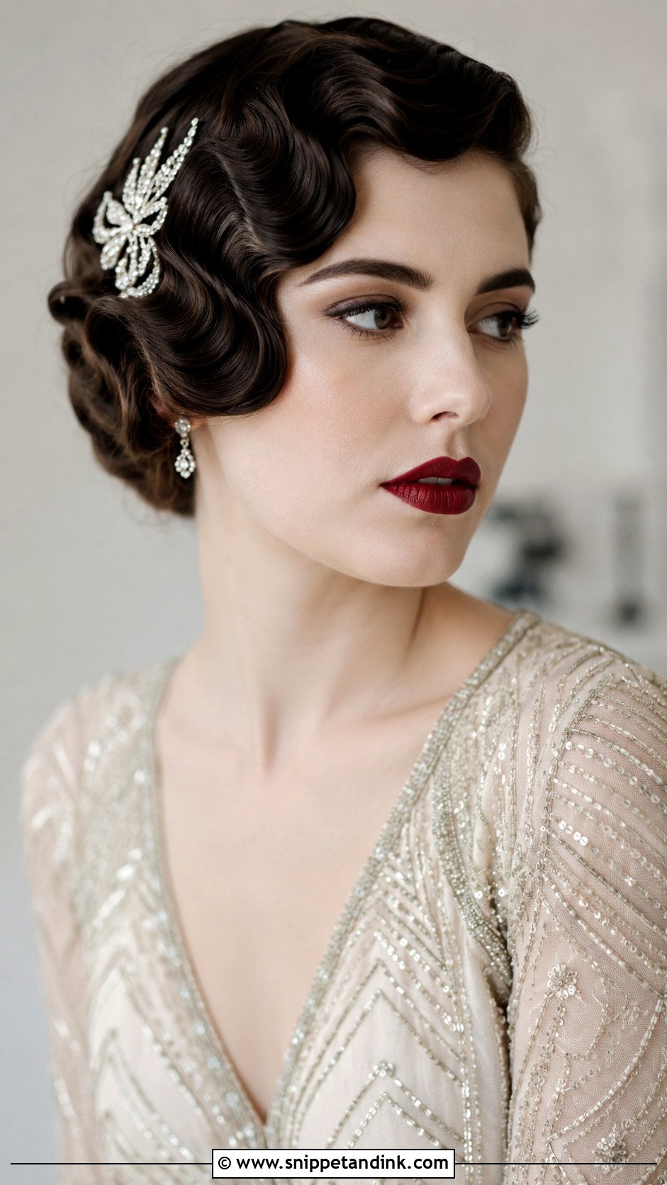 Vintage Finger Waves Bridal Style - Snippet and Ink - 25 Hair Ideas for Wedding
