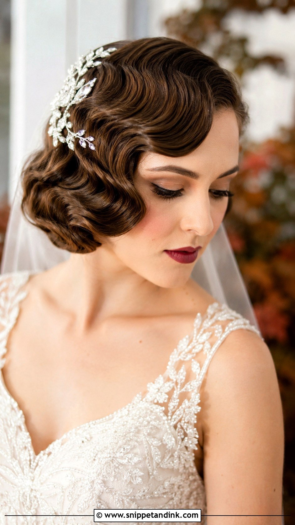 Vintage Finger Waves Bridal Style - Snippet and Ink - 25 Wedding Bridal Hairstyles