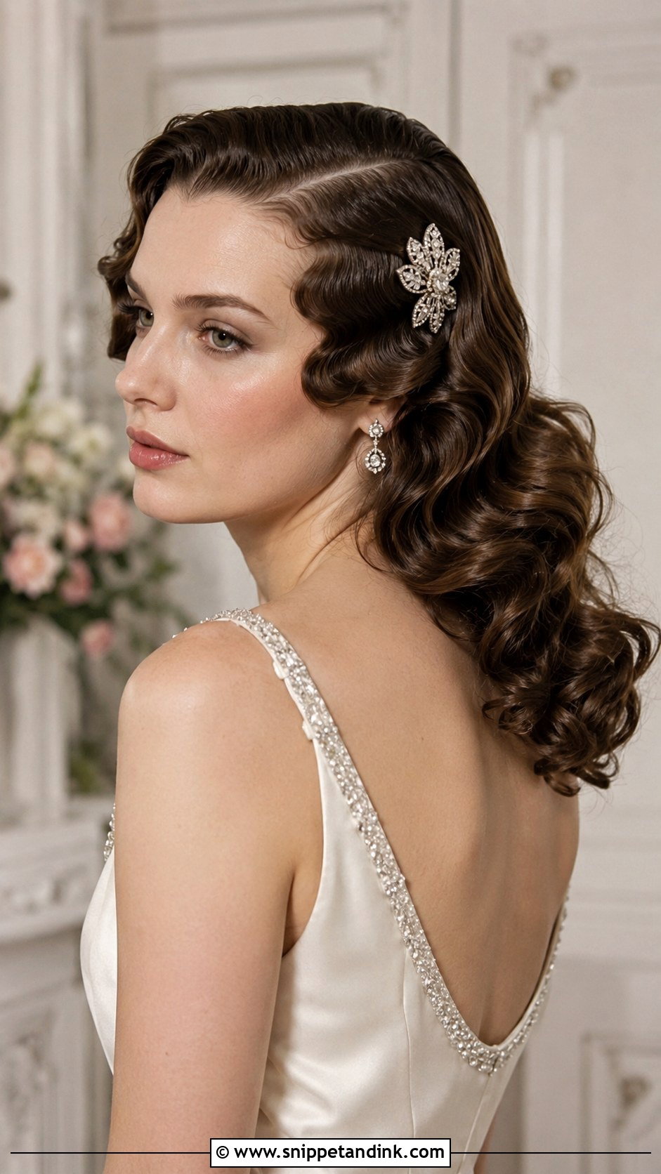 Vintage Finger Waves Down - Snippet and Ink - 20 Wedding Curls Down