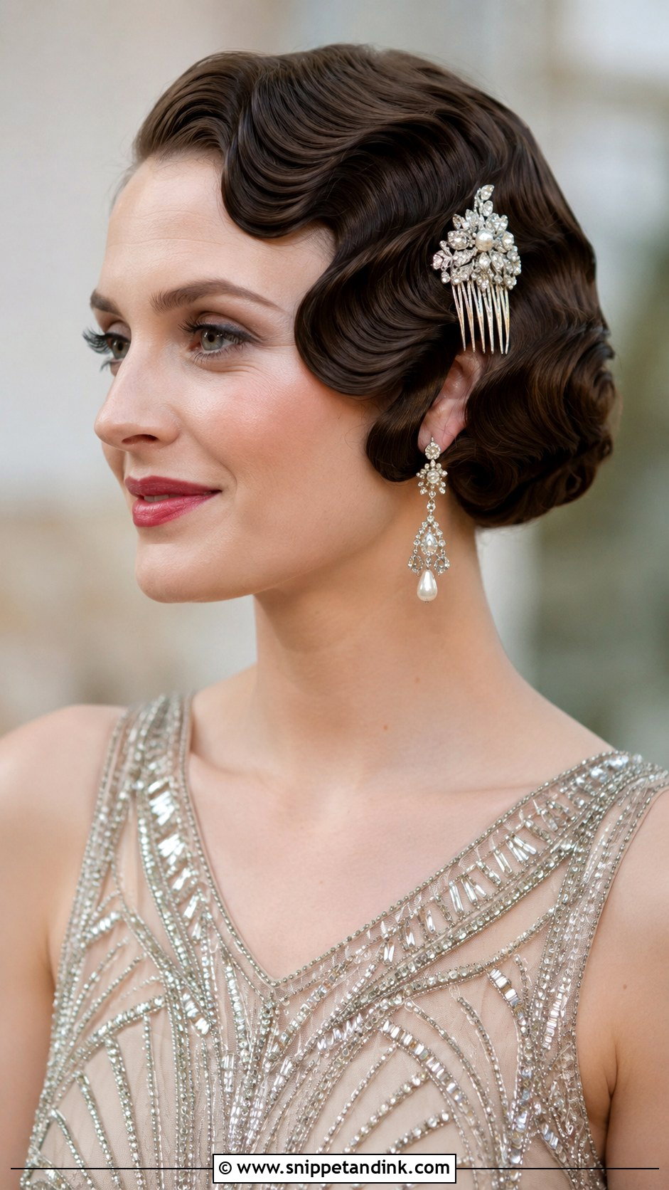 Vintage Finger Waves Hairstyle - Snippet and Ink - 30 Wedding Hairdo Ideas