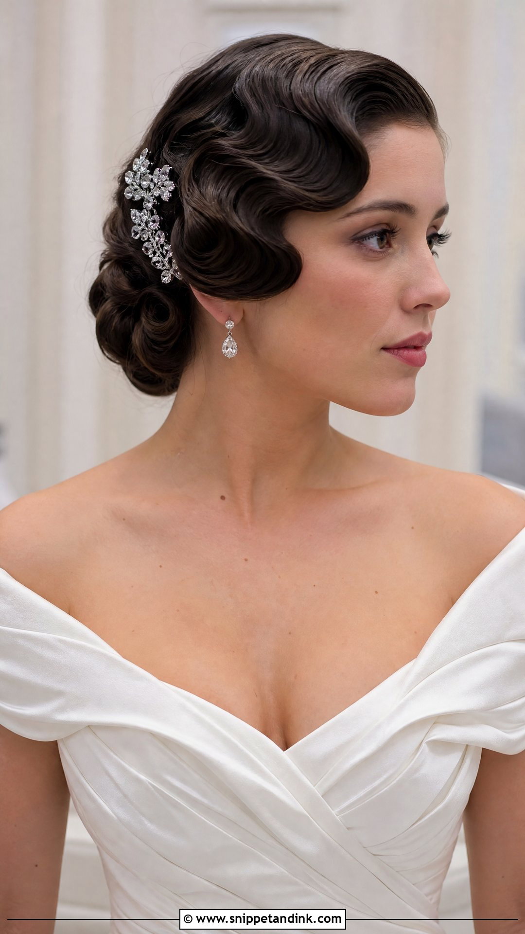 Vintage Finger Waves Updo - Snippet and Ink - 20 Unique Bridal Hairstyles