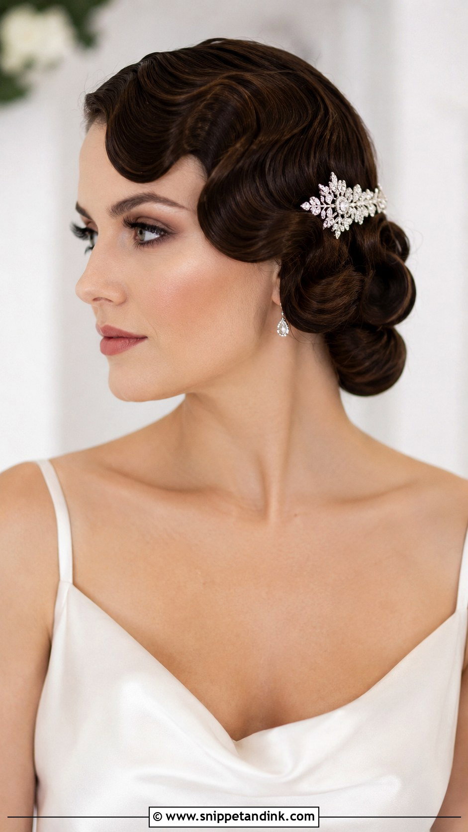 Vintage Finger Waves Wedding Hairstyle - Snippet and Ink - 20 Wedding Hairstyles Videos