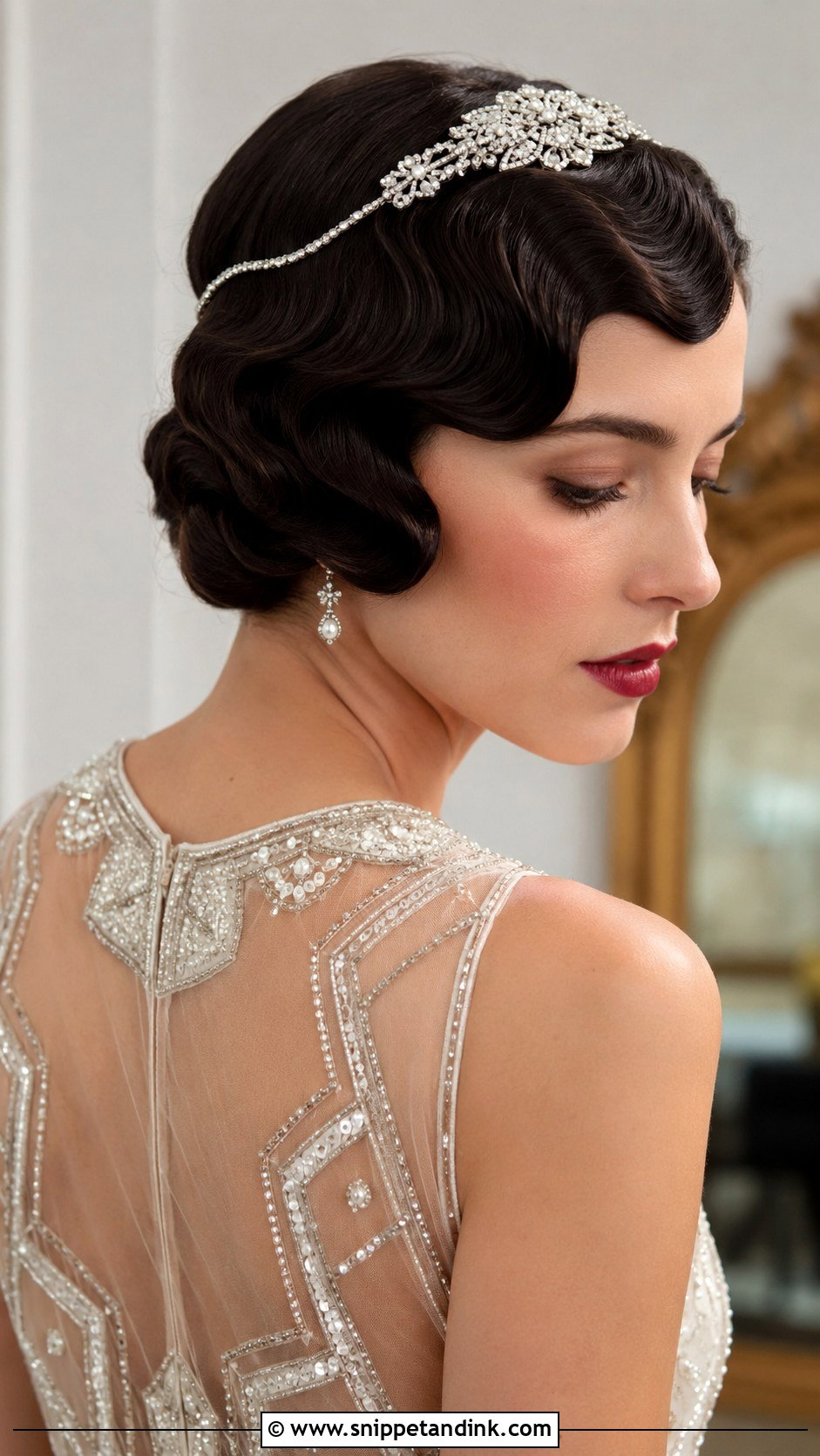 Vintage Finger Waves Wedding Hairstyle - Snippet and Ink - 25 Hairstyle Ideas for Wedding