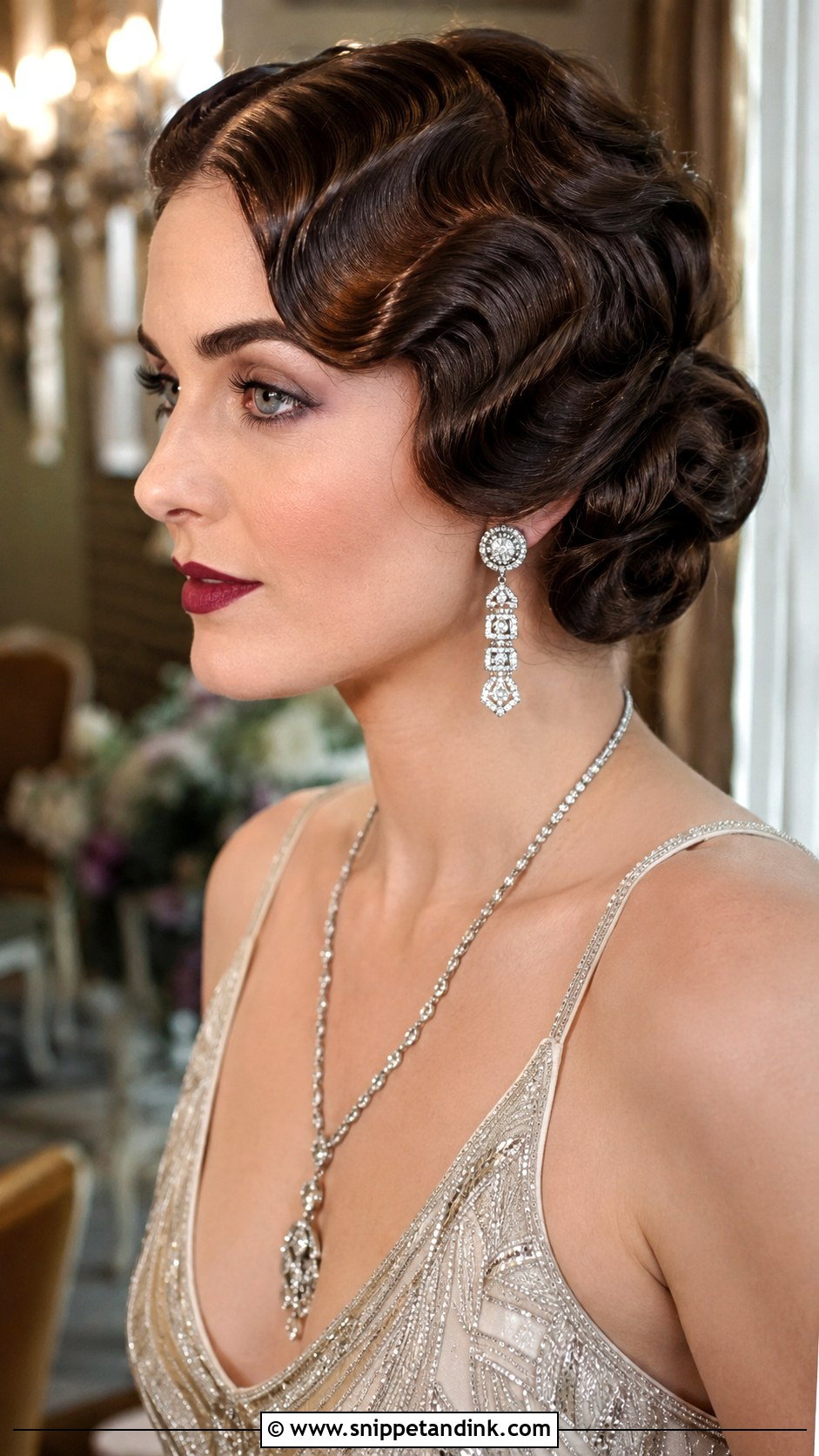 Vintage Finger Waves Wedding Hairstyle - Snippet and Ink - 30 Wedding Hairstyles Down