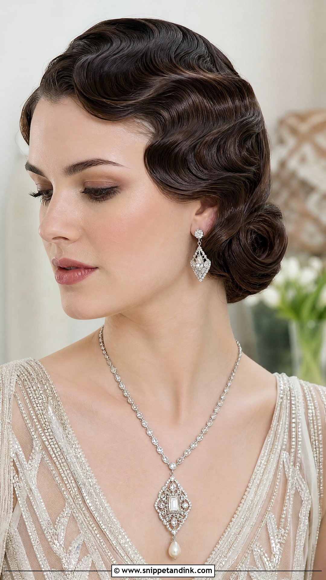 Vintage Finger Waves Wedding Hairstyle - Snippet and Ink - 20 New Hairstyle for Wedding Ideas