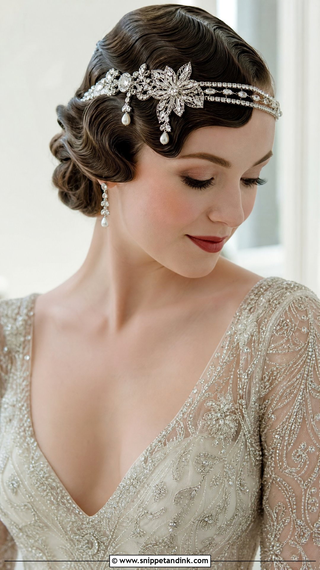 Vintage Finger Waves Wedding Hairstyle - Snippet and Ink - 20 Style Hair for Wedding Ideas