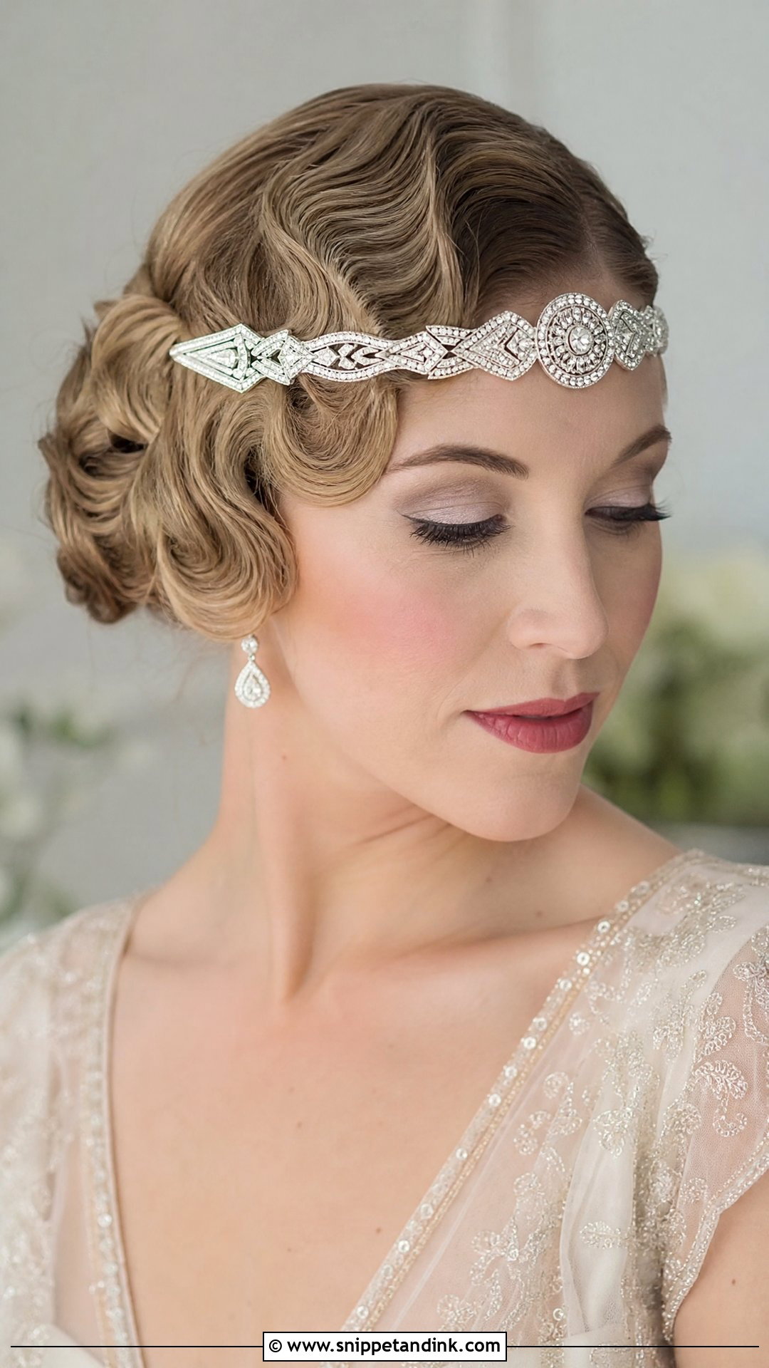 Vintage Finger Waves Wedding Hairstyle - Snippet and Ink - 20 Traditional Wedding Hairstyles