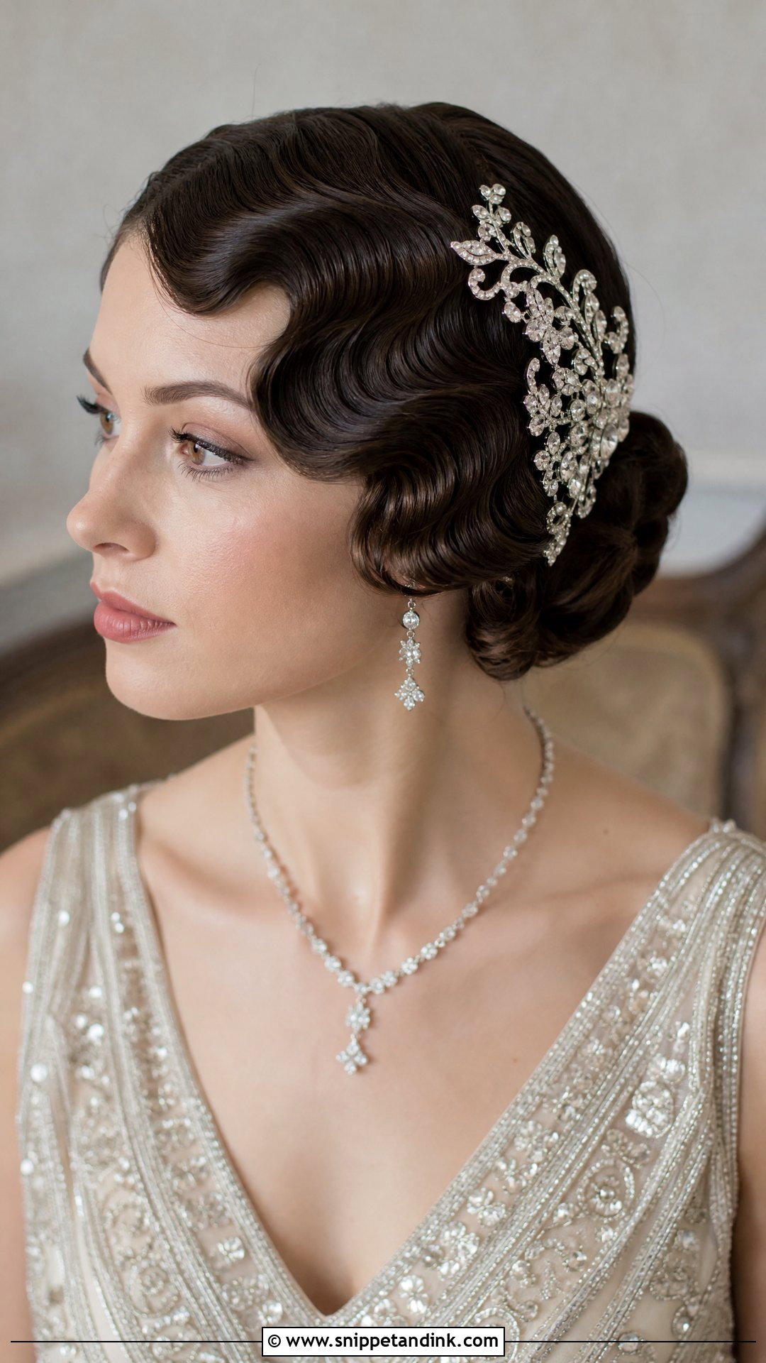 Vintage Finger Waves Wedding Hairstyle - Snippet and Ink - 20 Wedding Hairstyle Ideas