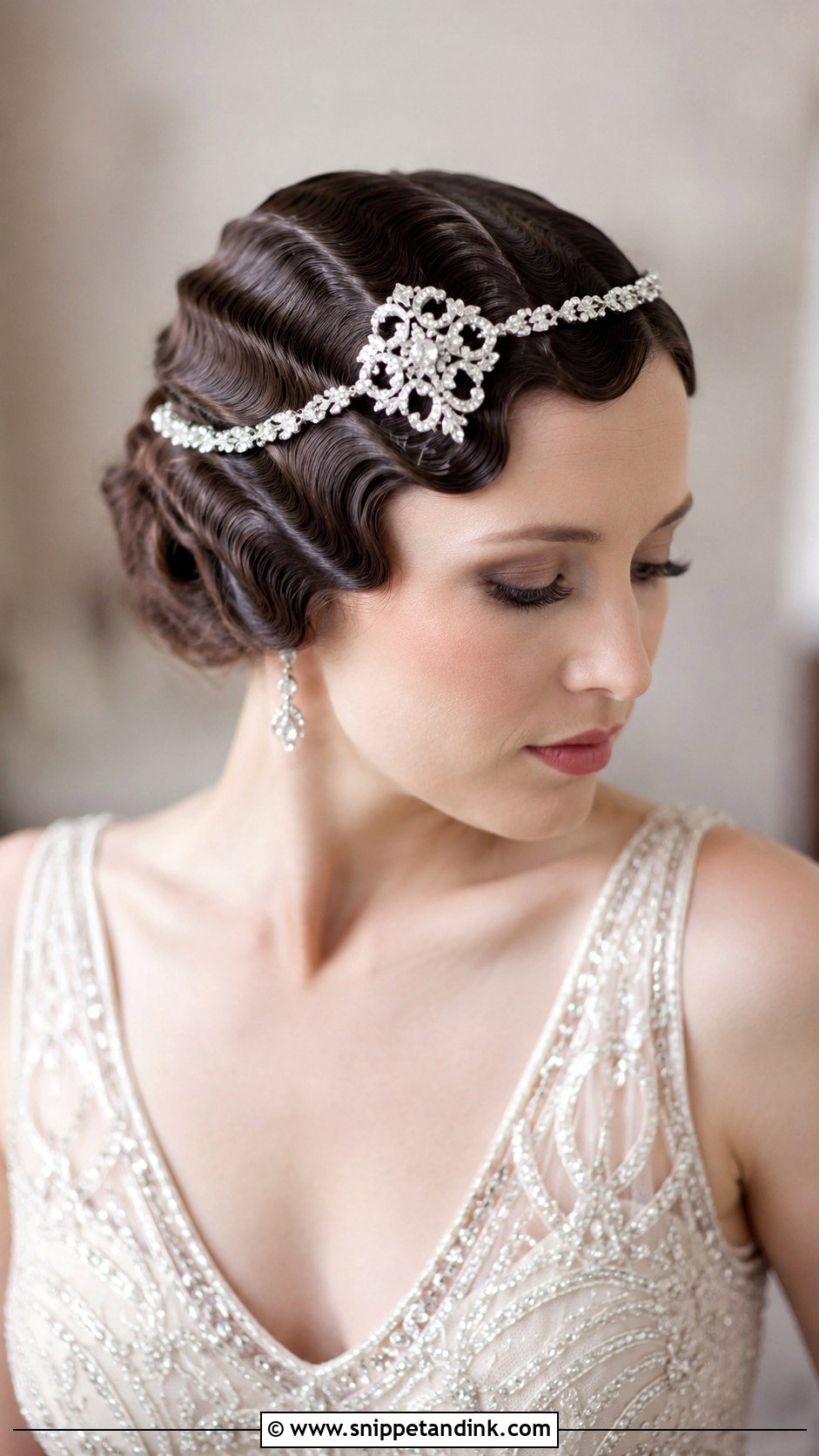 Vintage Finger Waves Wedding Hairstyle - Snippet and Ink - 20 Wedding Hairstyles Waves