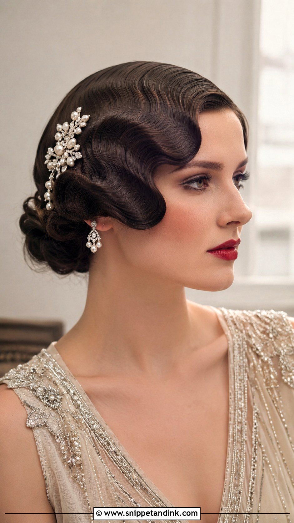Vintage Finger Waves Wig - Snippet and Ink - 20 Wedding Wig Hairstyles