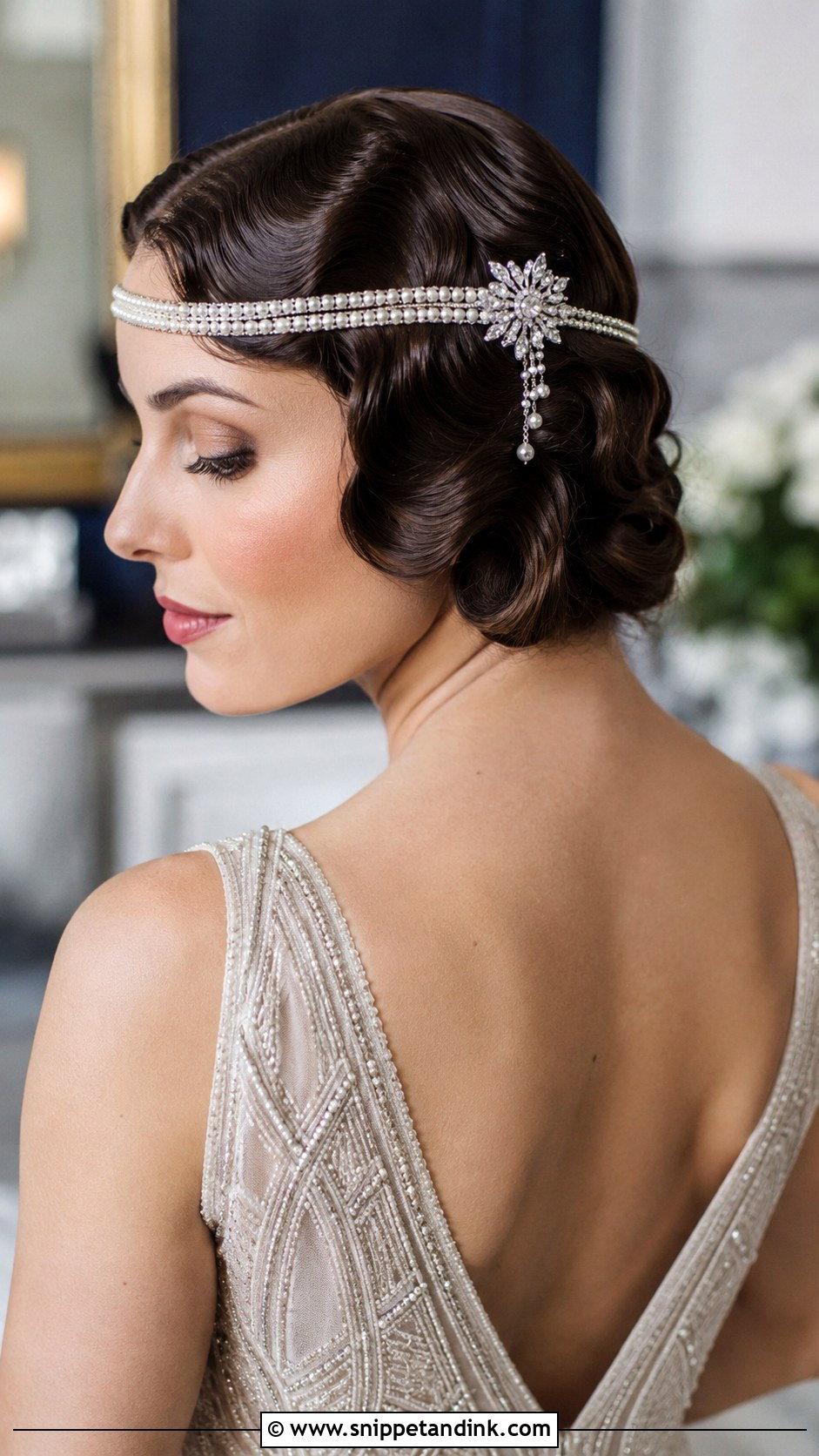 Vintage Finger Waves for Bride - Snippet and Ink - 25 Wedding Hair Waves