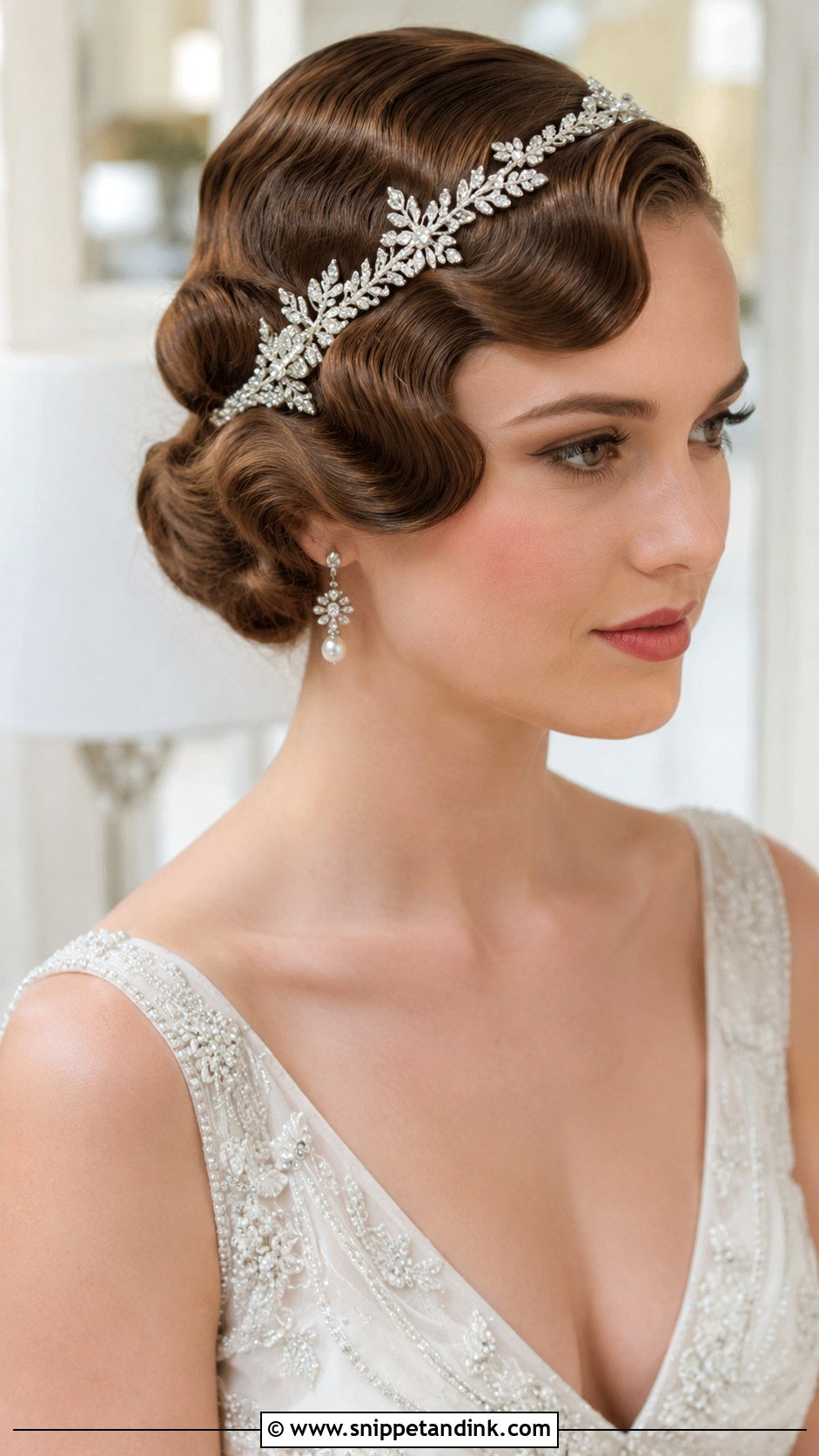 Vintage Finger Waves for Brides - Snippet and Ink - 30 Brides Hairstyles