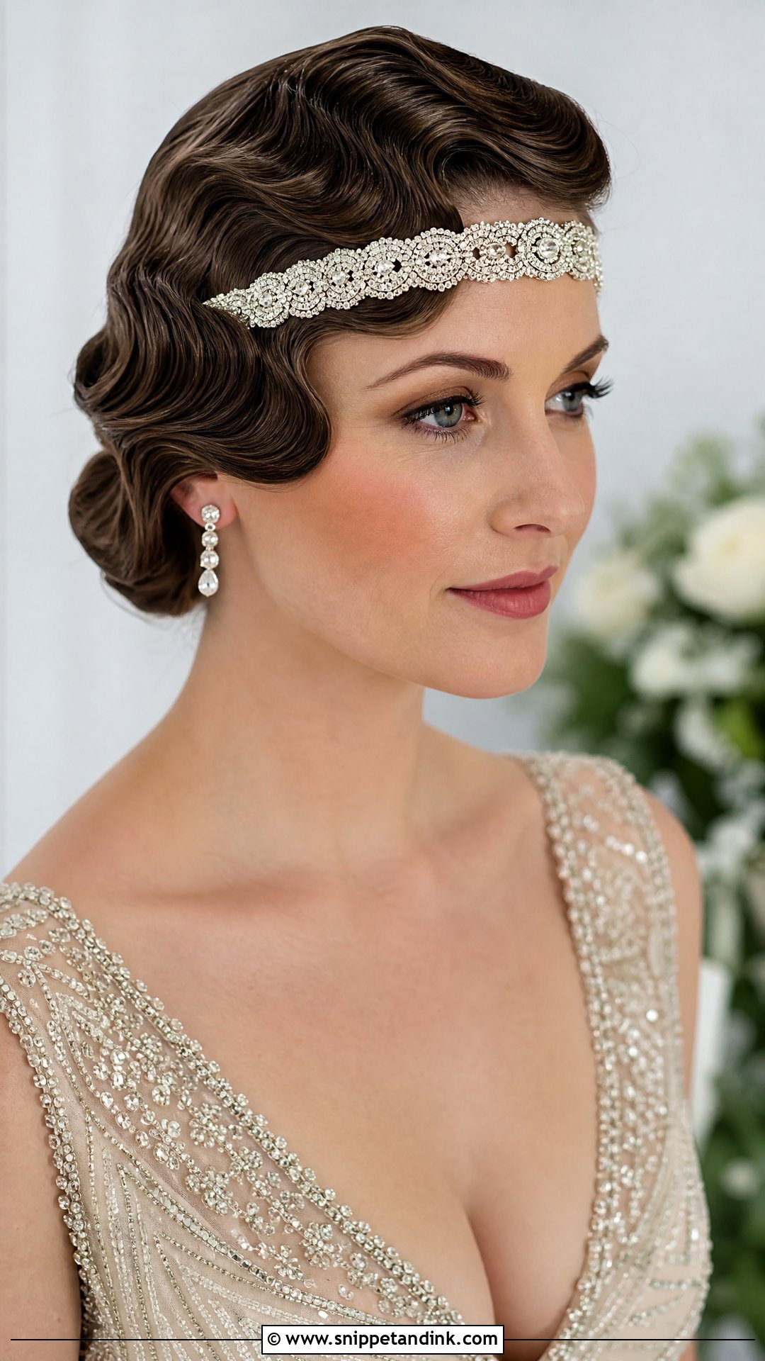 Vintage Finger Waves for Brides - Snippet and Ink - 20 Trendy Wedding Hairstyles