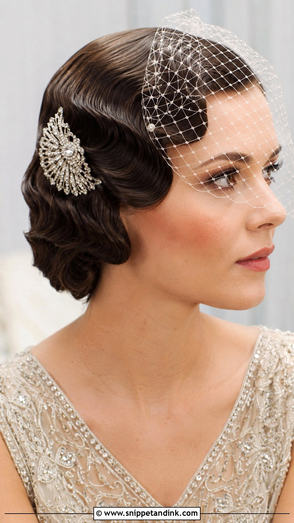 Vintage Finger Waves for Brides - Snippet and Ink - 25 Hairstyles for Brides
