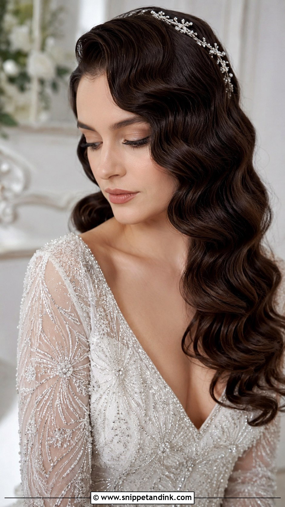 Vintage Finger Waves for Brides - Snippet and Ink - 25 Hairstyles for Long Hair for Wedding