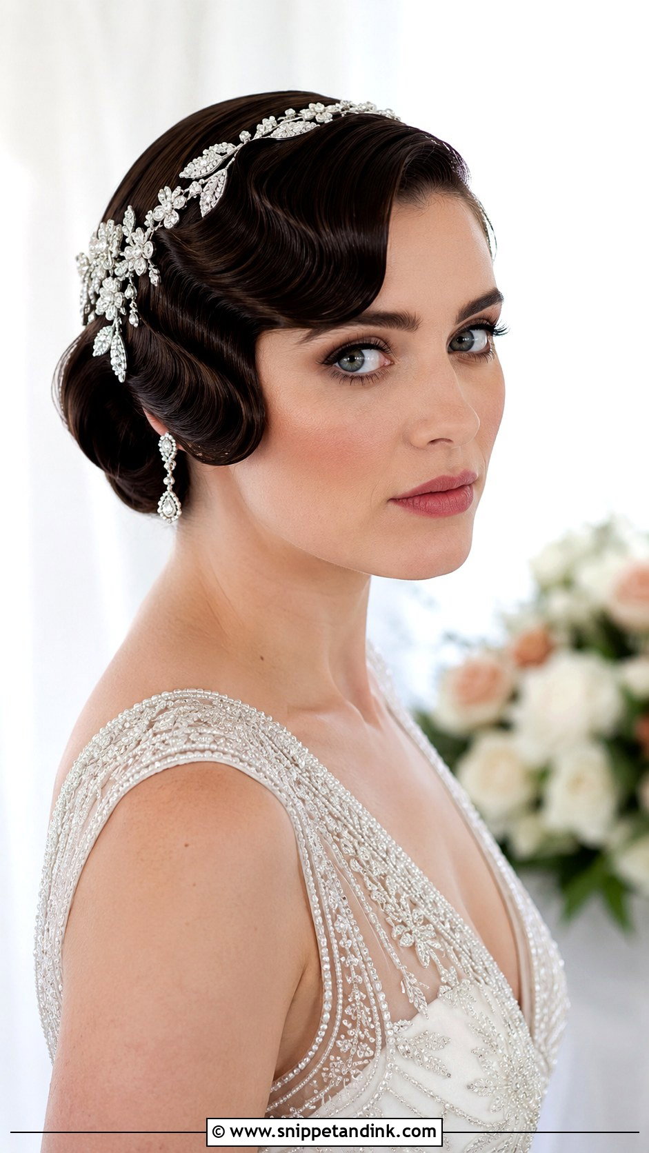 Vintage Finger Waves for Brides - Snippet and Ink - 25 Romantic Bridal Hair Ideas