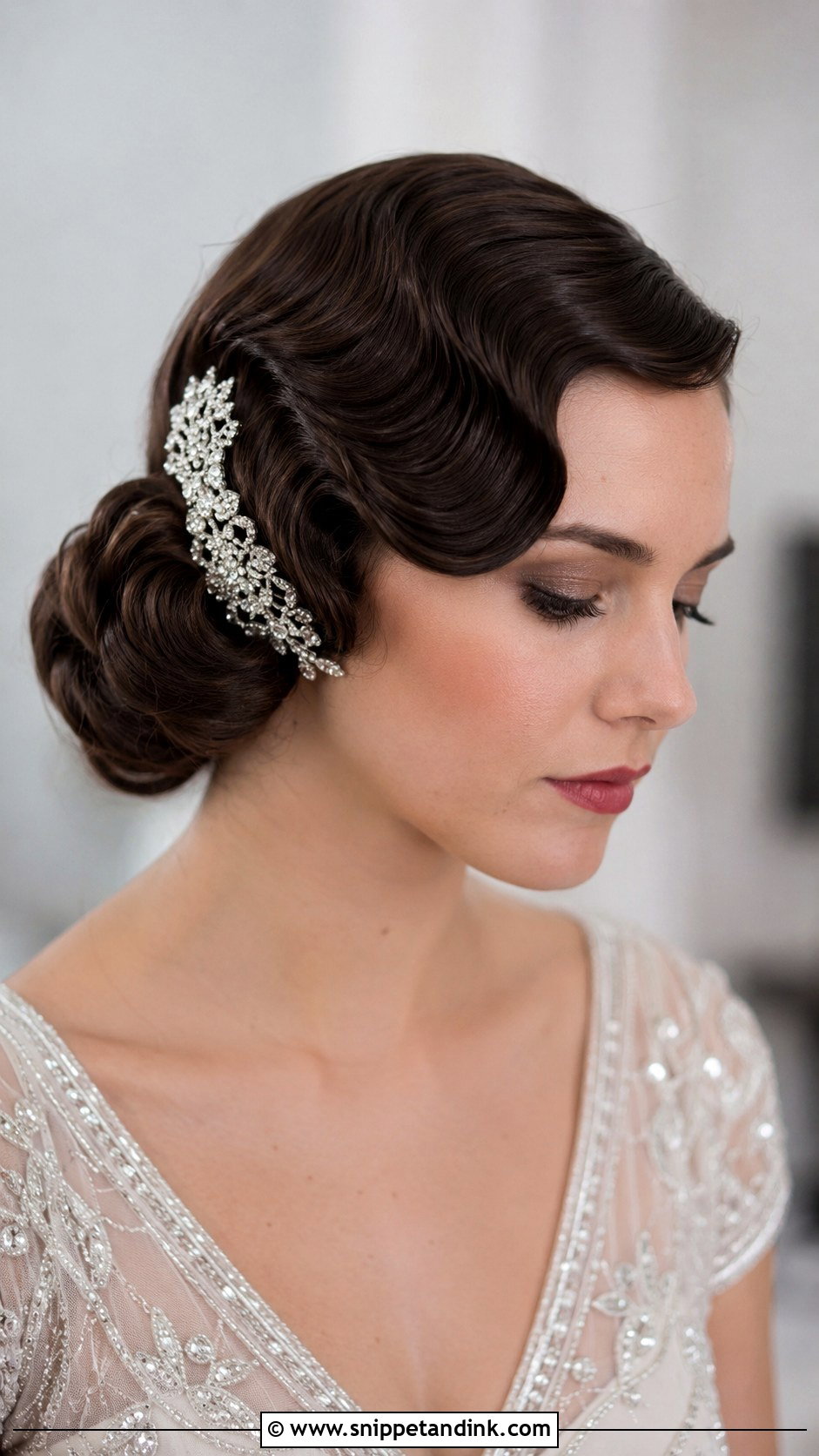 Vintage Finger Waves for Fine Hair - Snippet and Ink - 20 Wedding Hair for Fine Hair Ideas