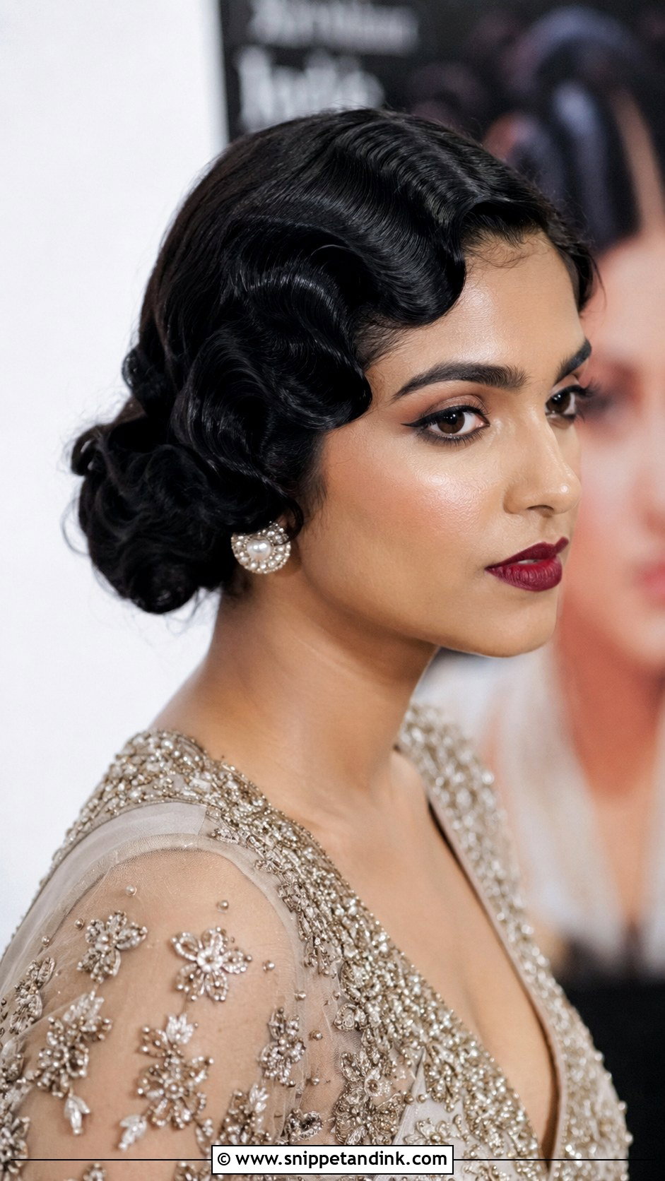 Vintage Finger Waves for Marriage Function - Snippet and Ink - 25 Hairstyles for Marriage Function