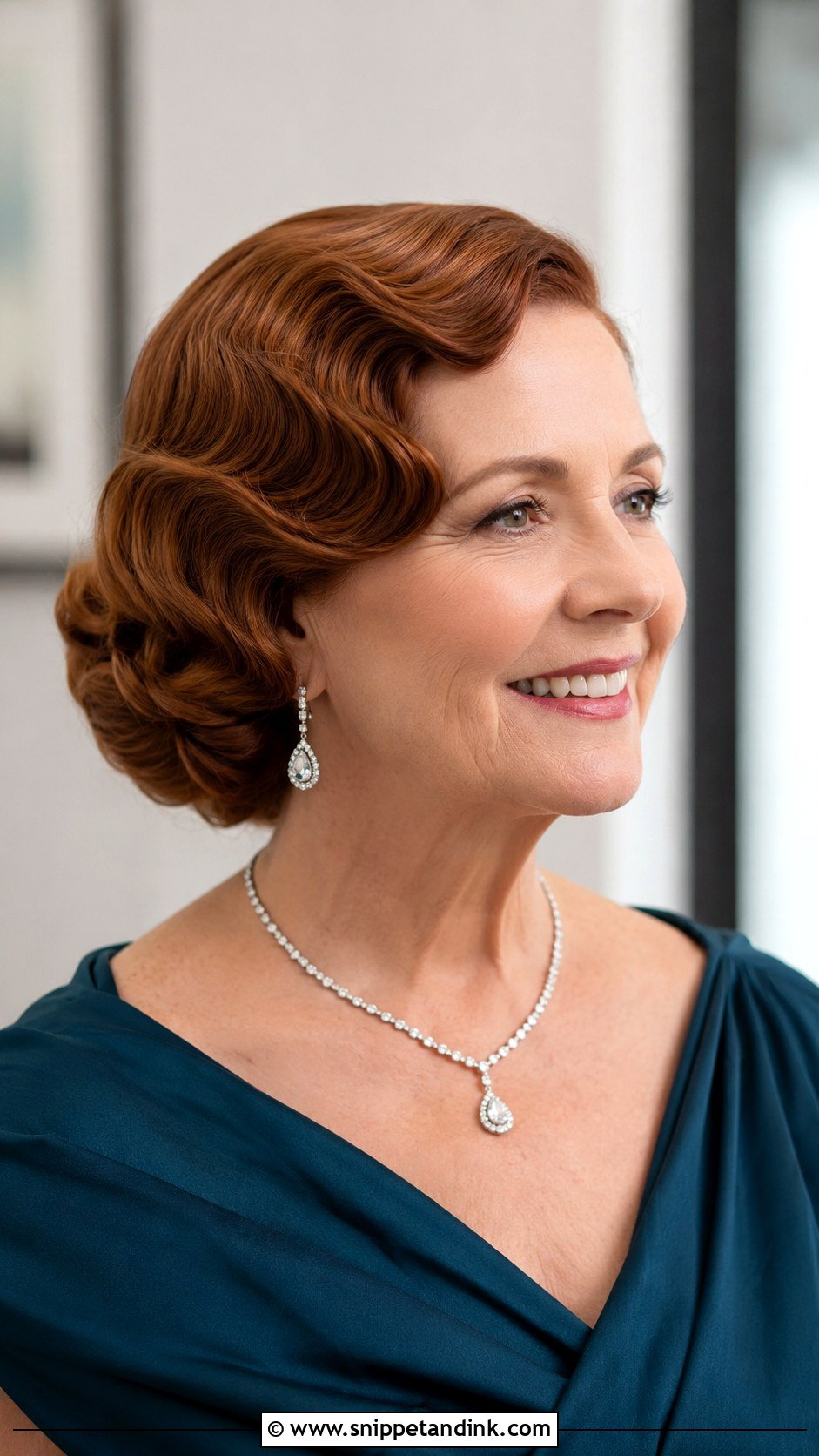 Vintage Finger Waves for Medium Hair - Snippet and Ink - 20 Medium Length Mother of the Bride Hair Ideas
