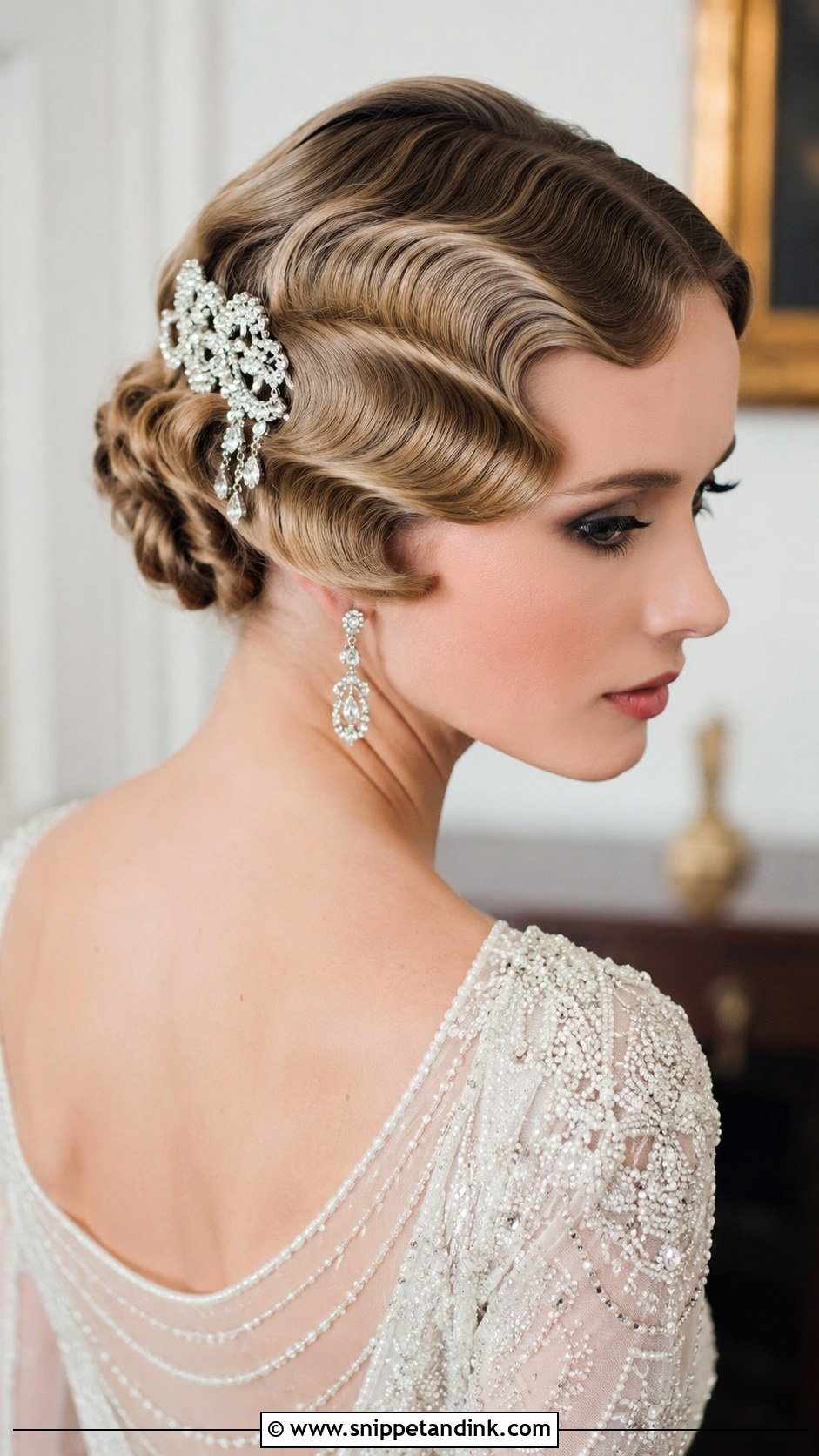 Vintage Finger Waves for Medium Hair - Snippet and Ink - 20 Wedding Hairstyles Medium Hair