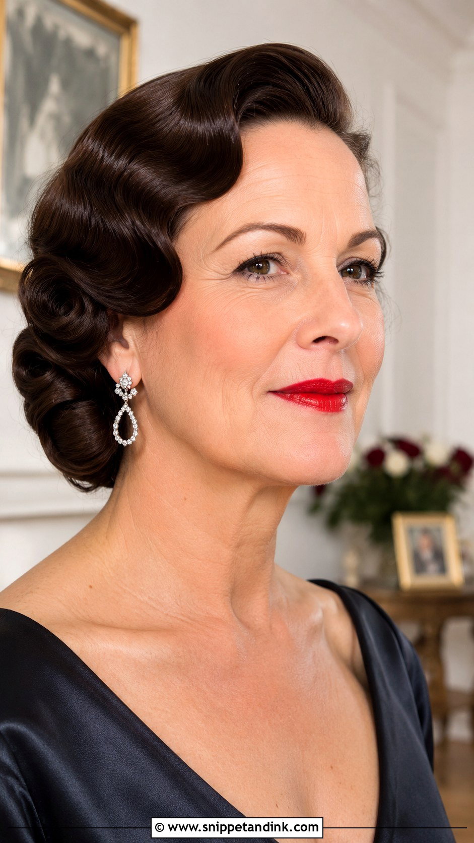 Vintage Finger Waves for Mother of the Bride - Snippet and Ink - 25 Mother of Bride Wedding Hair Ideas