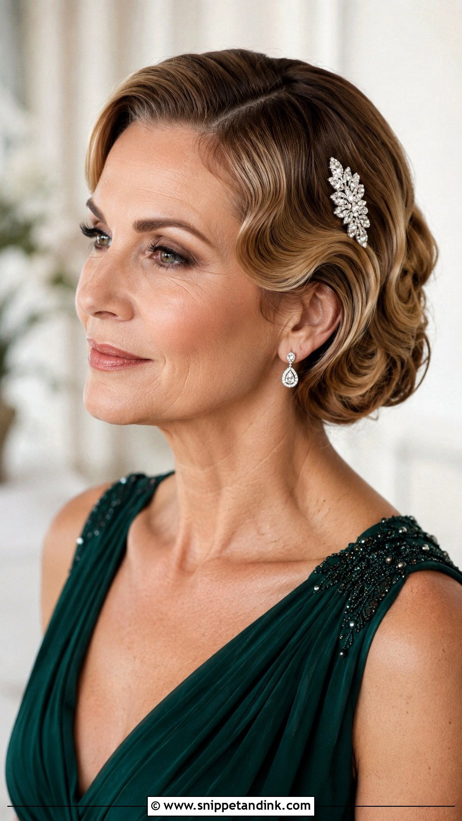 Vintage Finger Waves for Mother of the Bride - Snippet and Ink - 25 Wedding Hair for Mother of the Bride Ideas