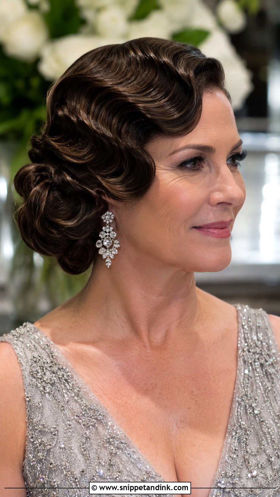 Vintage Finger Waves for Mother of the Bride - Snippet and Ink - 30 Mother of Bride Hairstyles