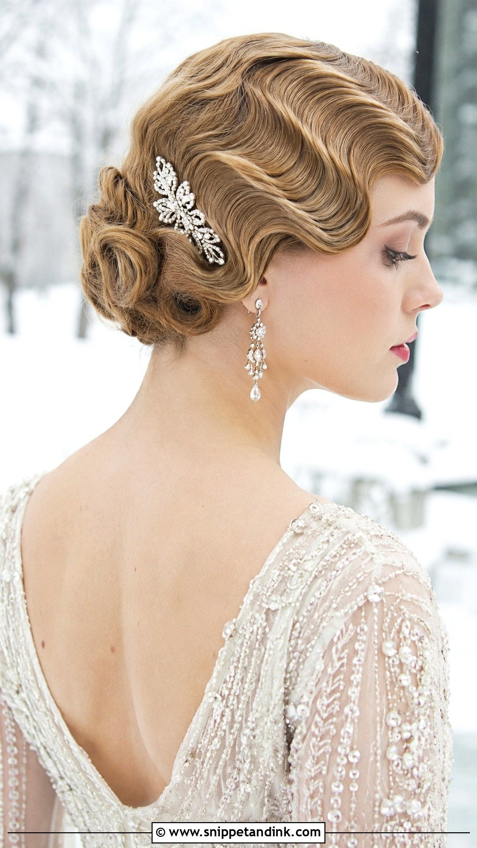 Vintage Finger Waves for Short Hair - Snippet and Ink - 25 Short Hair for Wedding Ideas