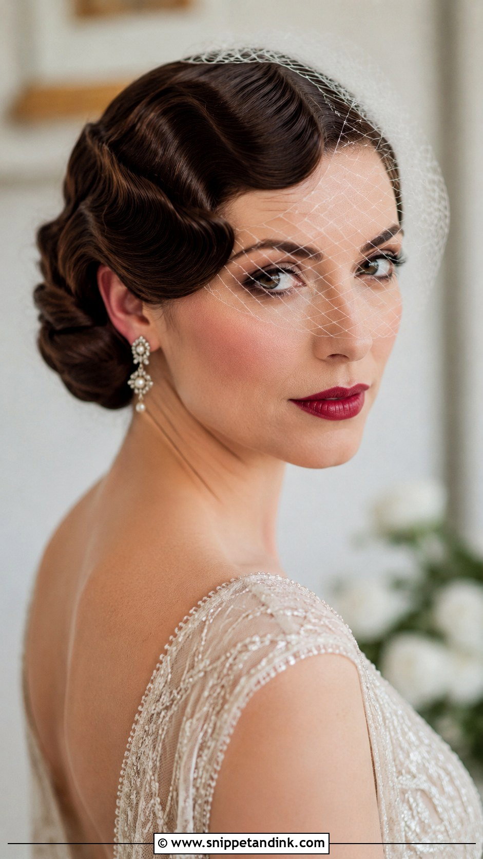 Vintage Finger Waves for Short Hair - Snippet and Ink - 30 Wedding Hairstyles Short Hair