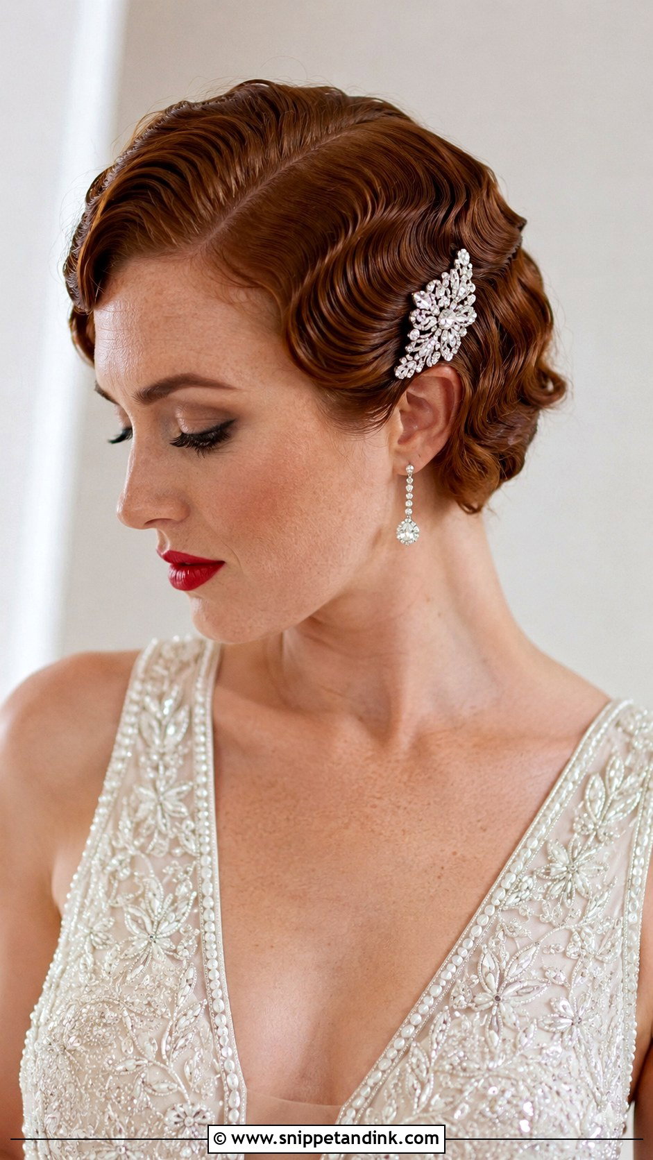 Vintage Finger Waves for Short Hair - Snippet and Ink - 20 Short Hair Ideas for Wedding