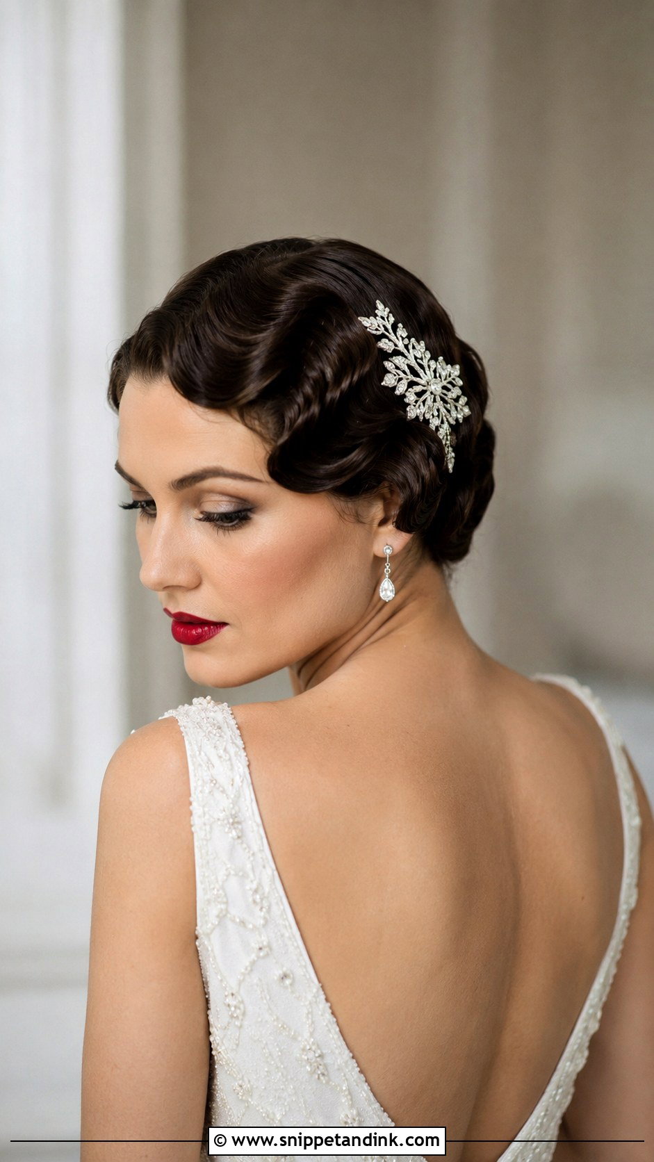 Vintage Finger Waves for Short Hair - Snippet and Ink - 25 Hairstyles for Short Hair for Wedding