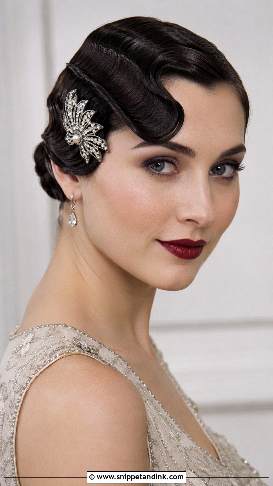 Vintage Finger Waves for Short Hair Wedding - Snippet and Ink - 20 Hairdos for Short Hair Wedding